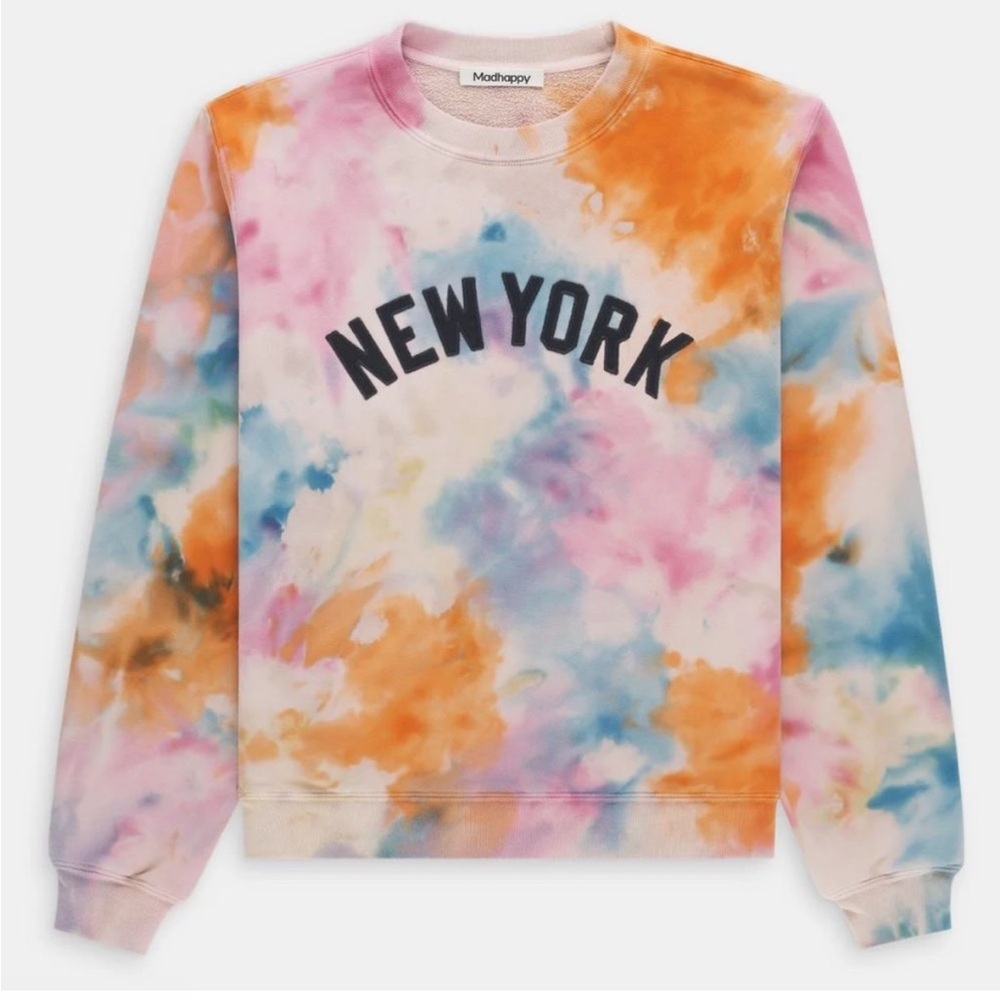 Madhappy NYC New York Exclusive Tie Dye Sweatshirt Multi Color NWT Sz L